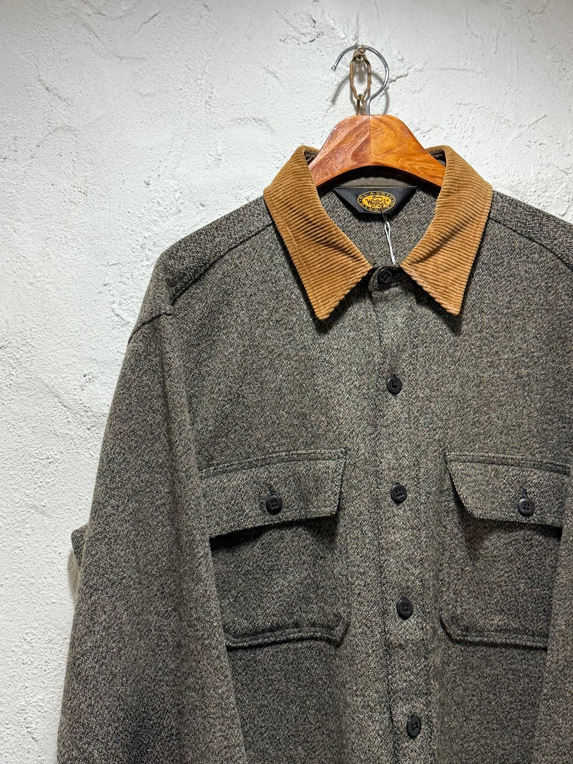 80-90‘s Woolrich Courduroy Collar Shirt 상품이미지3