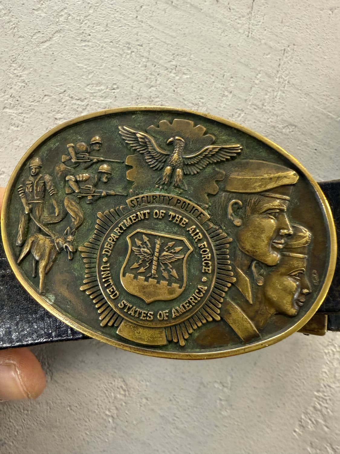 빈티지 미국 공군 보안 경찰 벨트 상품이미지3