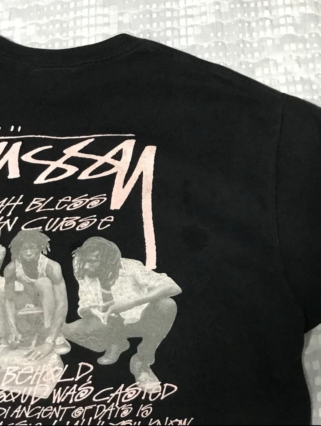 (무배) 올드 스투시 반팔 핑크 상품이미지3