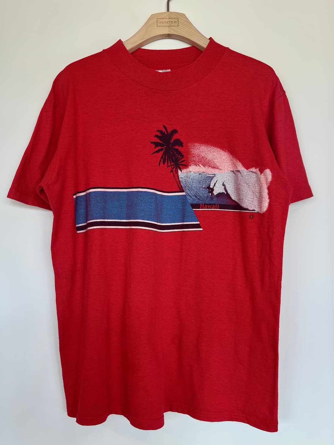 80s Hanes Beefy-T Hawaii Surf Tee (USA) 상품이미지1