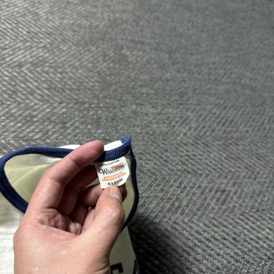 웨어하우스 천축 원단 링거 반팔 티셔츠 LOT 4059 상품이미지2