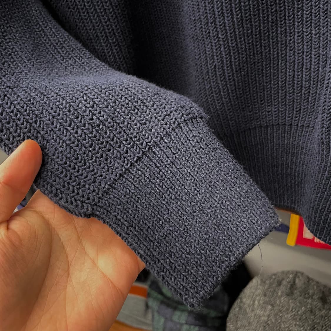 폴로 랄프로렌 신형 라벨 헤비 울 모크 넥 니트 스웨터 컨트리 상품이미지6