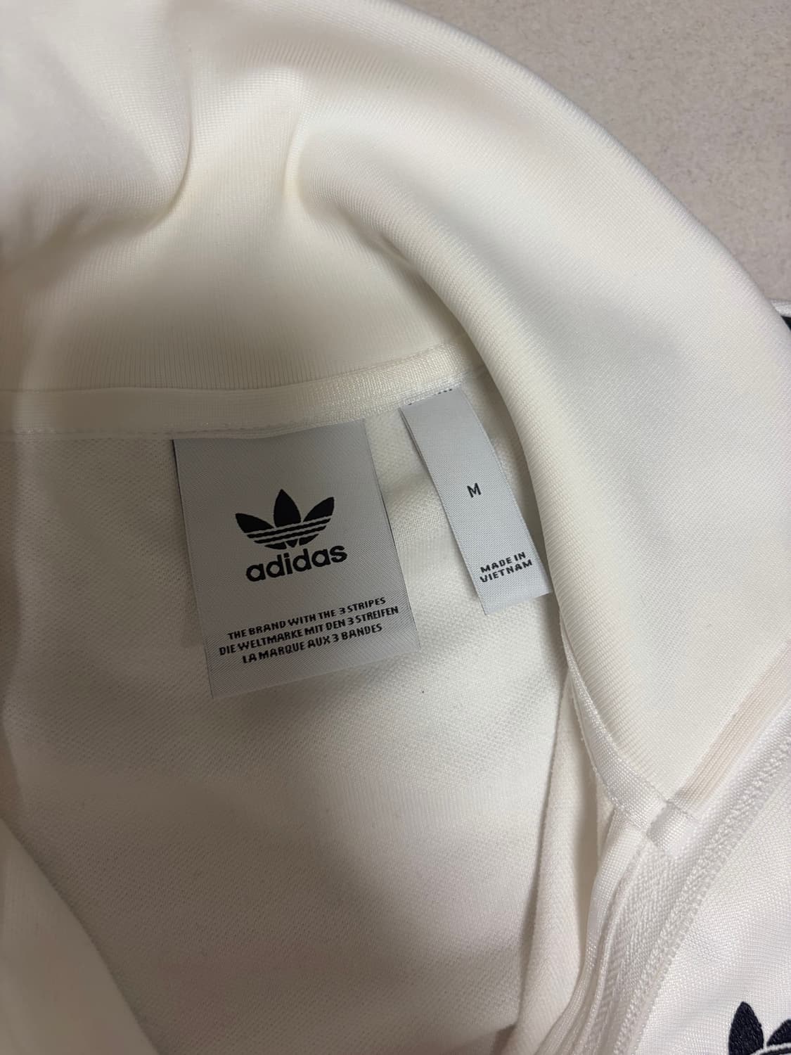 아디다스 베켄바우어 화이트 져지 트랙탑 M 상품이미지3