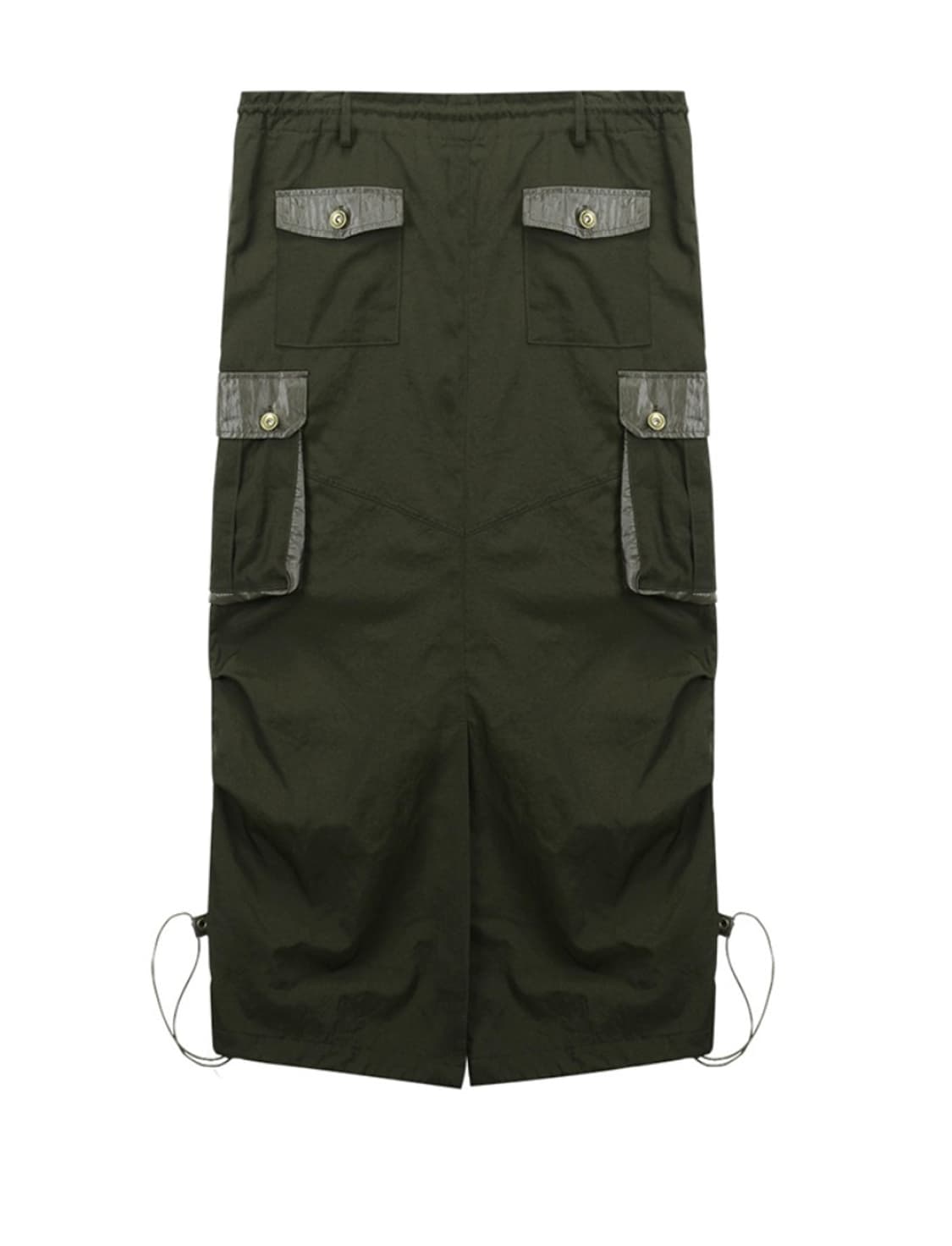 마뗑킴 CARGO MAXI SKIRT IN KHAKI 상품이미지2