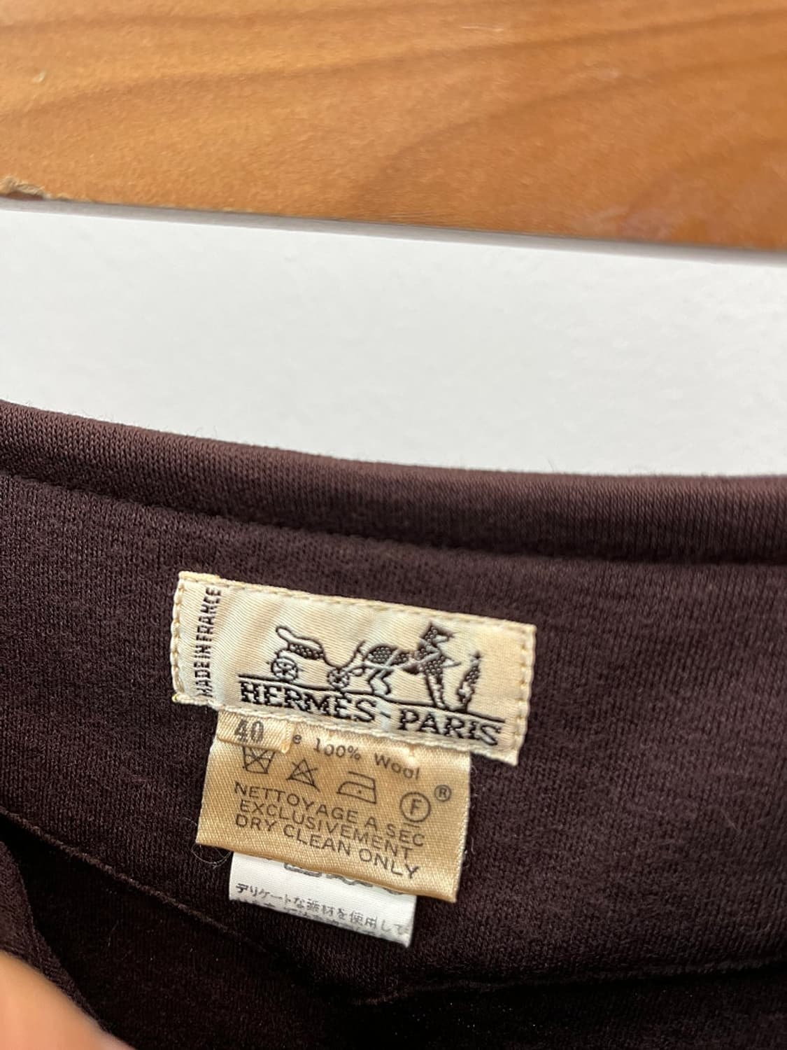 여) 에르메스 금장 랩스커트 상품이미지3