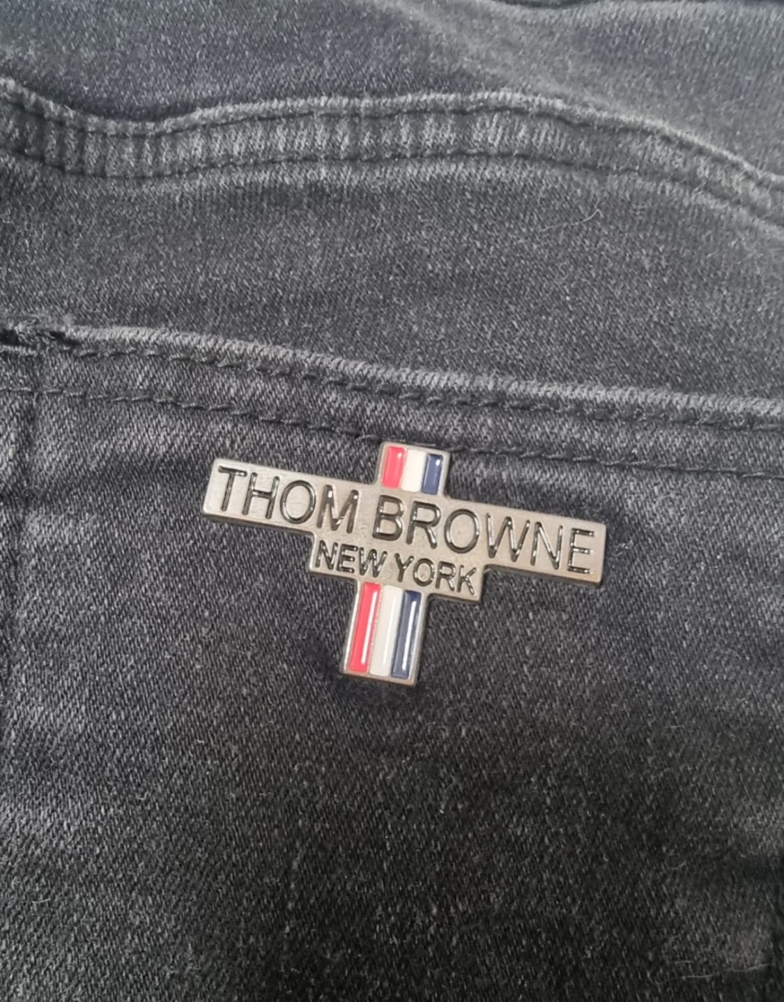 여성 톰브라운 블랙 데님 팬츠 M 상품이미지3