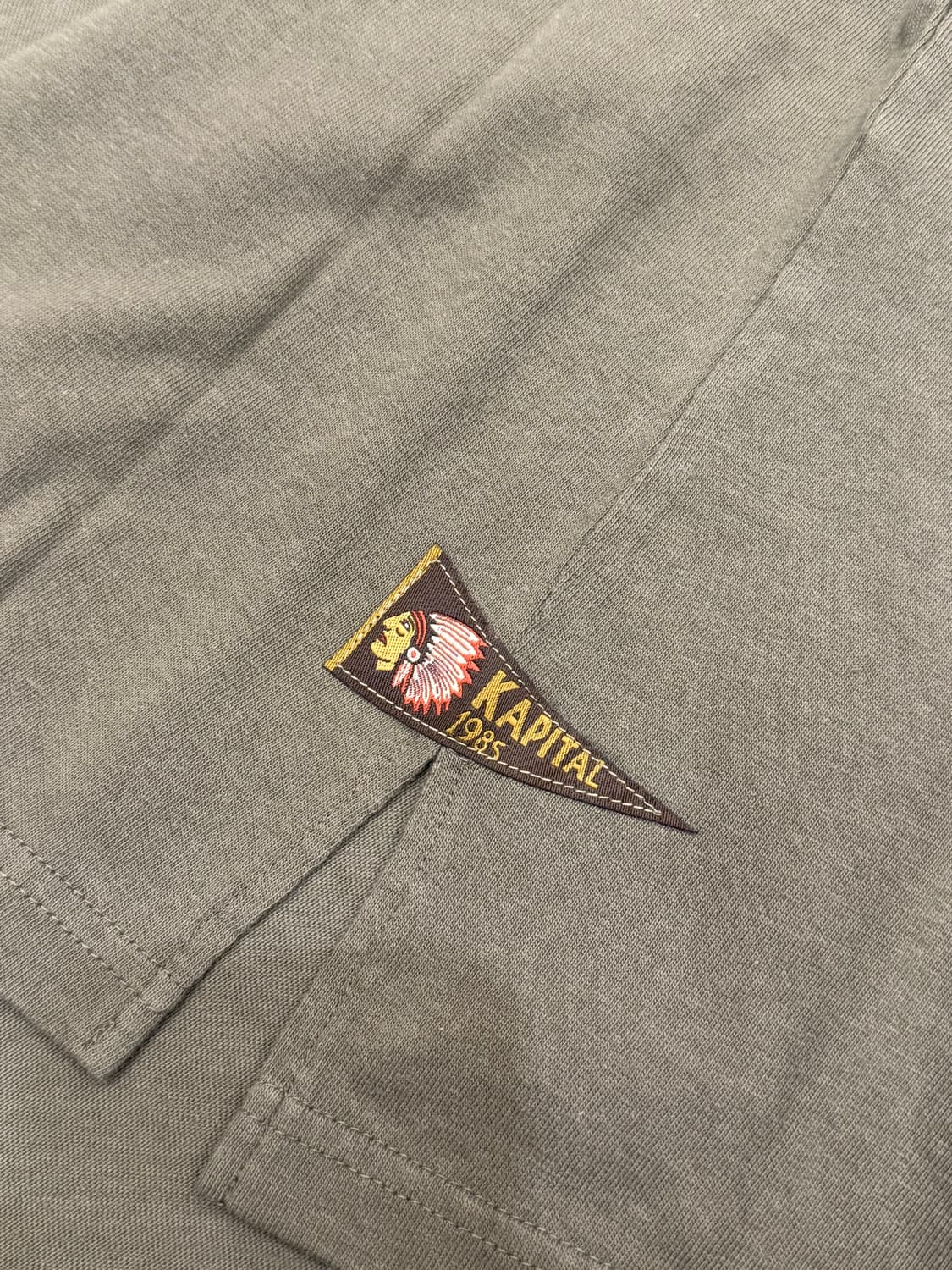 [L] 캐피탈 20 저지 패넌트 티셔츠 3 플래그 카키 상품이미지4