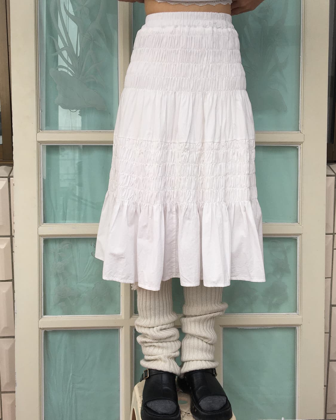 Shirring point long skirt 상품이미지4