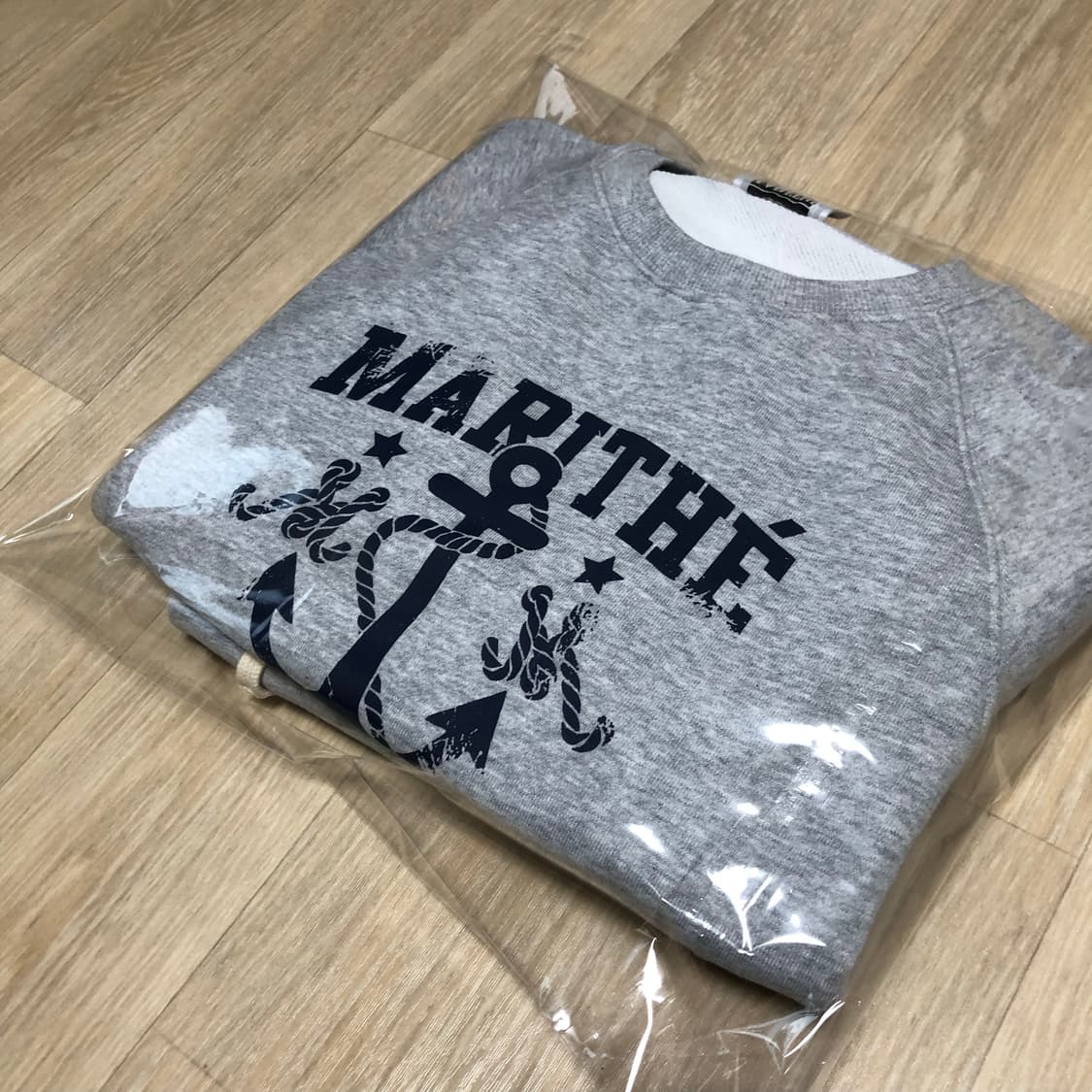 (S) 새상품 마리떼 프랑소와 저버 W 마린 로고 스웨트 셔츠 팬츠 세트 상품이미지10