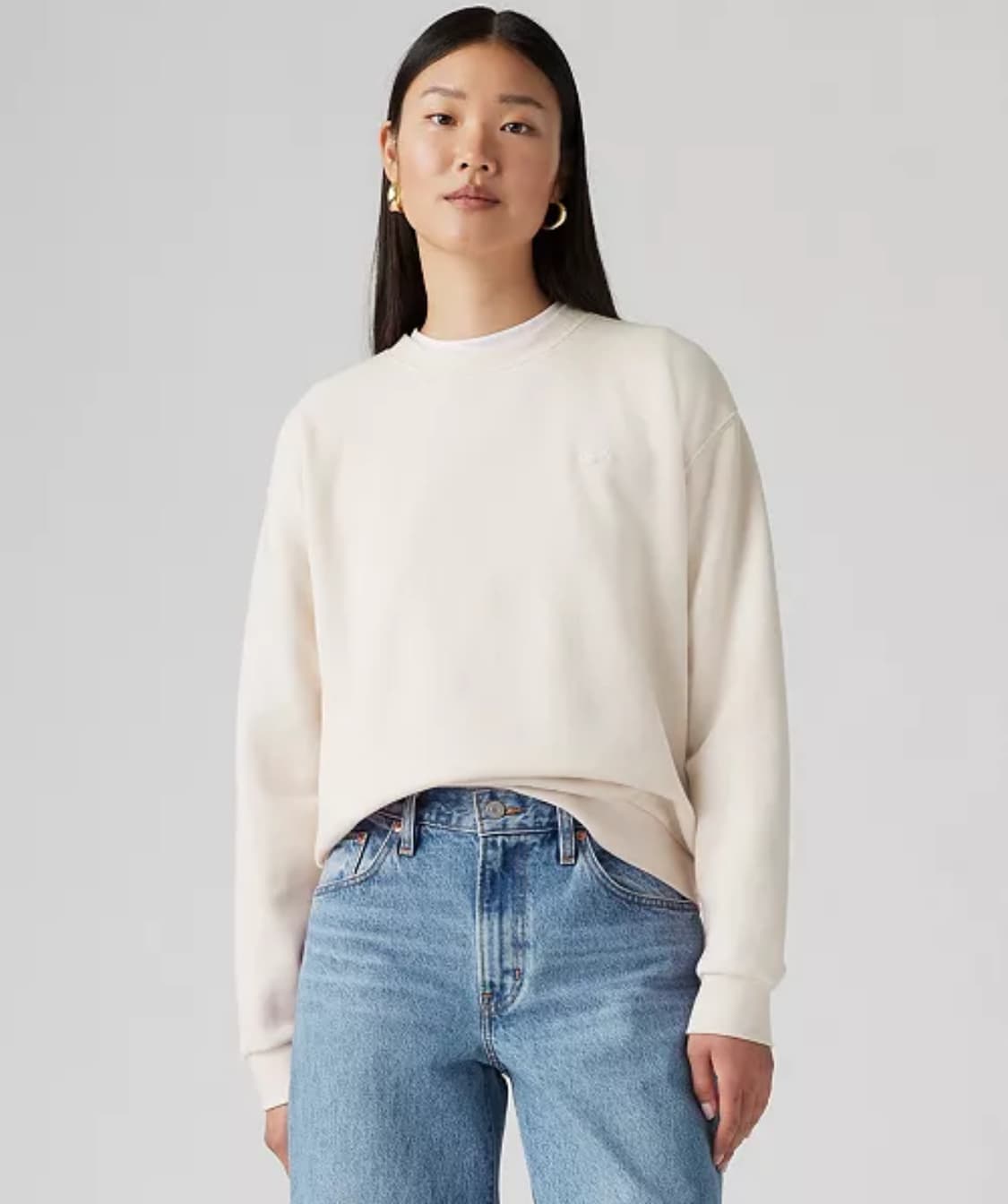 리바이스 아이보리 맨투맨 S  상품이미지4