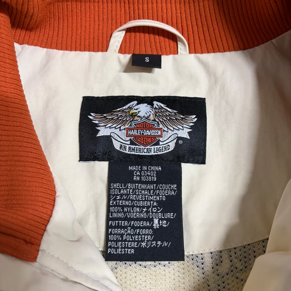 할리 데이비슨 배색 나일론 자켓 상품이미지5