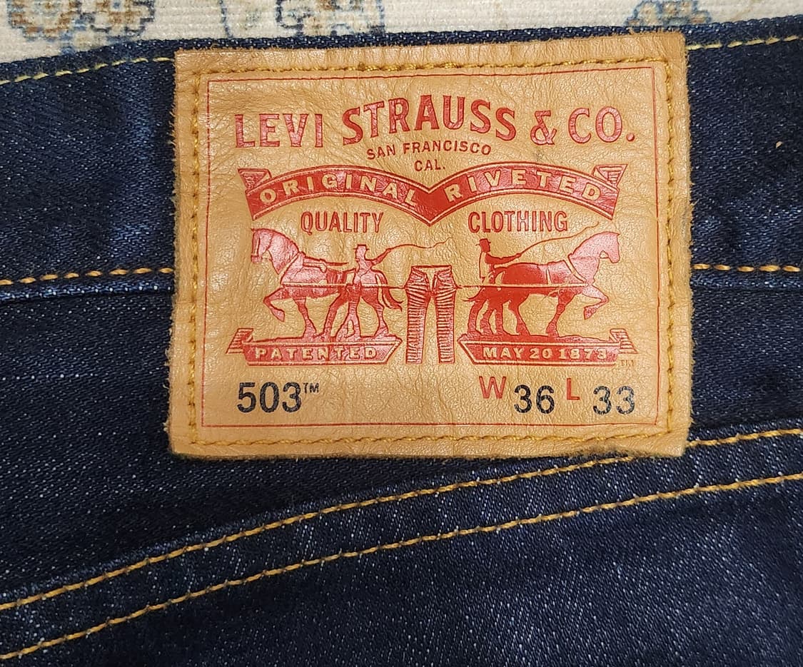 리바이스 503  진청 데님팬츠 36/33 상품이미지4