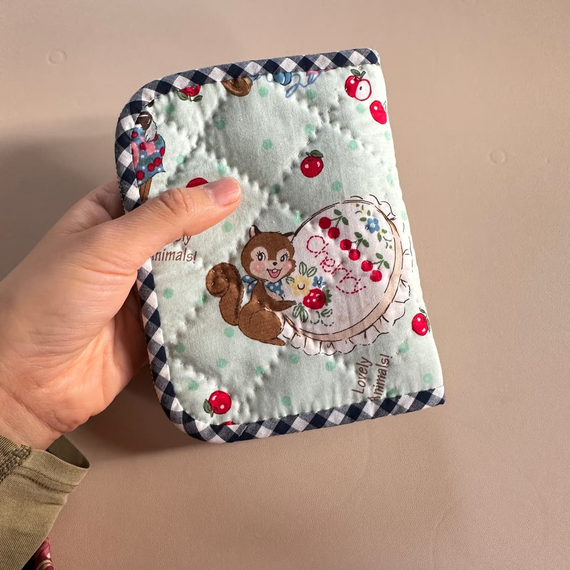 마츠야마원단 퀼트 파우치 / 여권케이스 / 여권파우치 / 다이어리수첩 상품이미지6