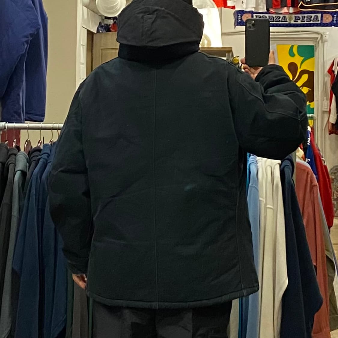 90s Made in USA 칼하트 워크 패딩자켓 상품이미지4