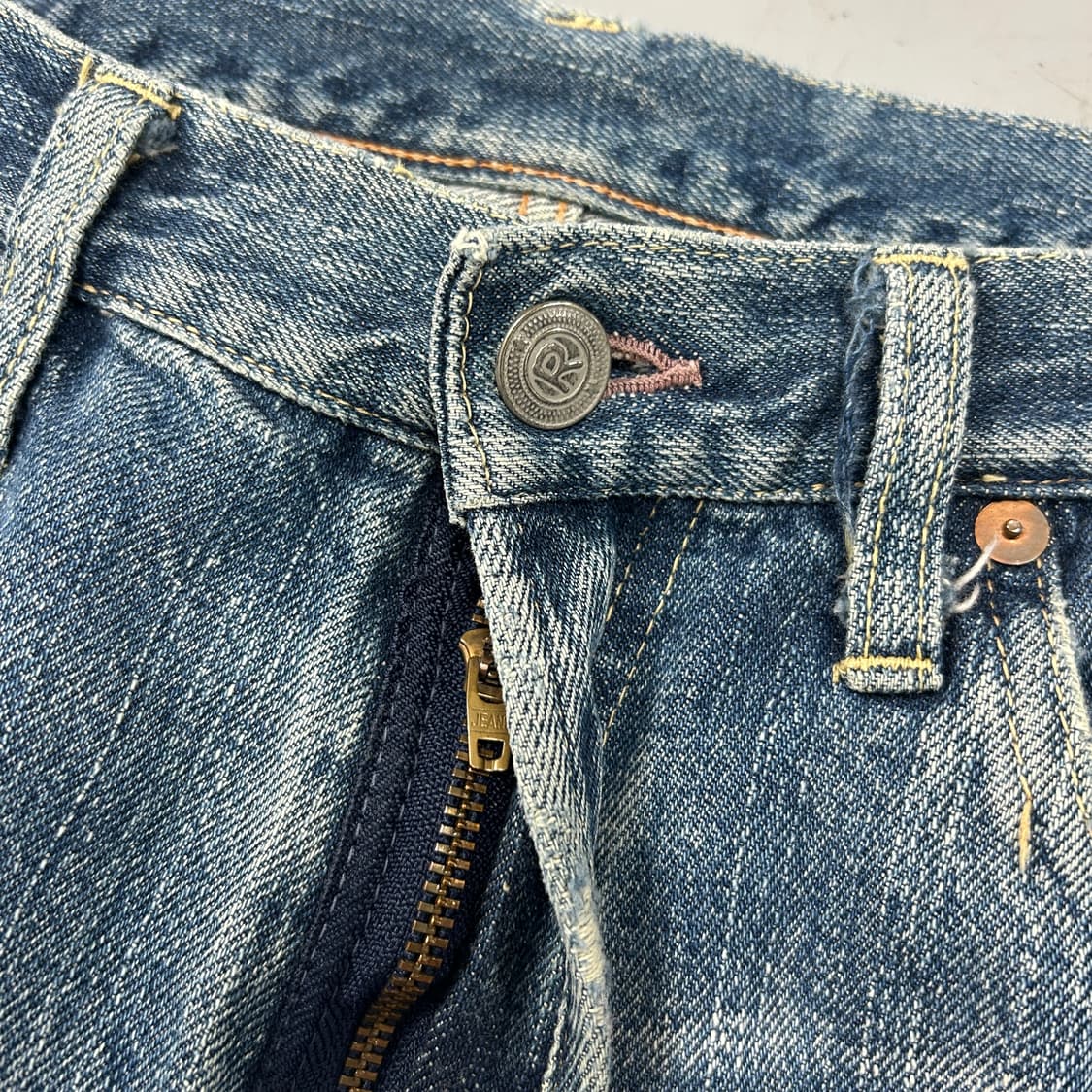 45rpm 워시드 셀비지 데님 팬츠 상품이미지5