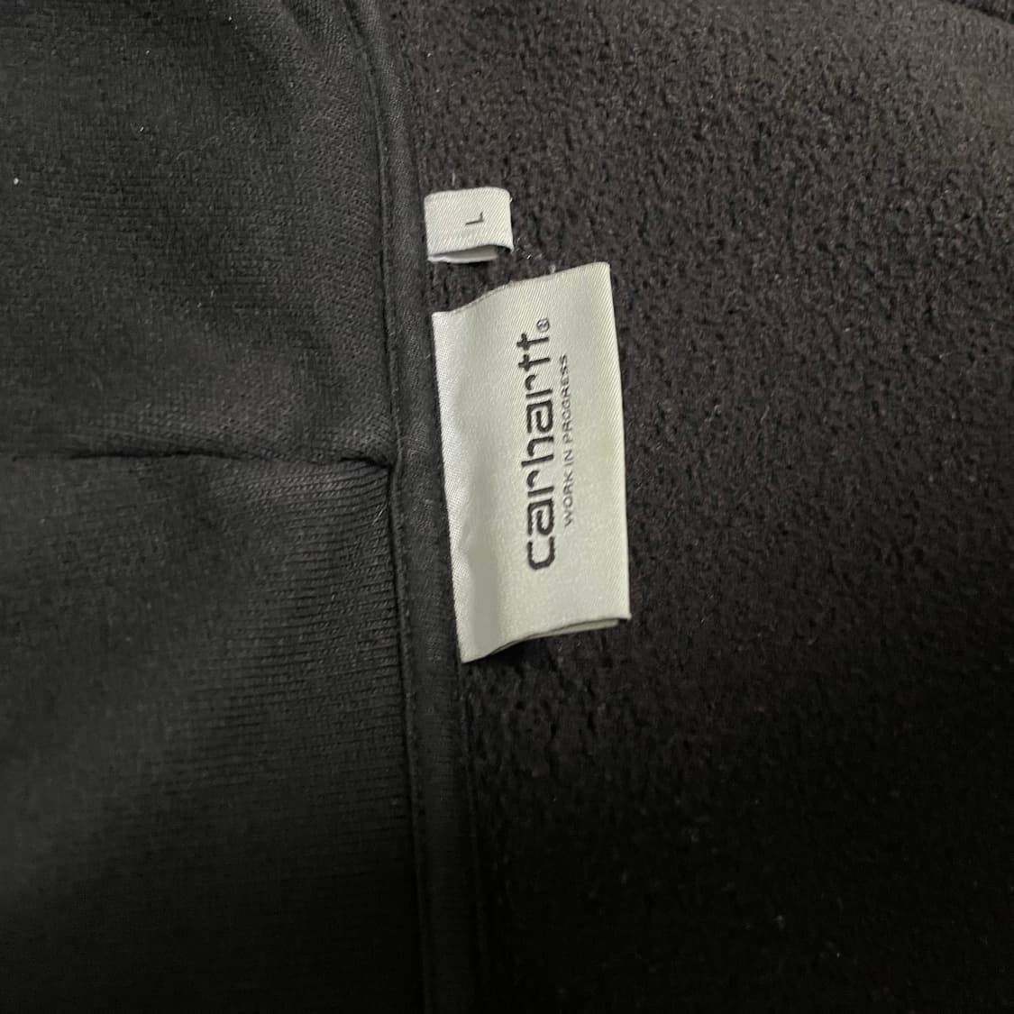 칼하트 WIP 검정 후드 집업 L 상품이미지3