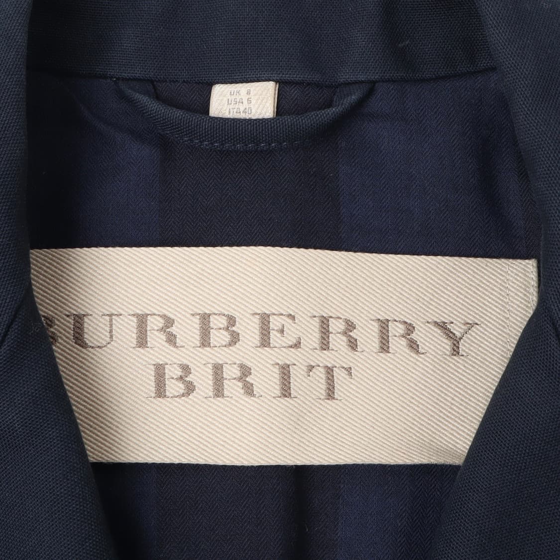 버버리 네이비 캐스버리 하드코튼 싱글 코트 상품이미지8
