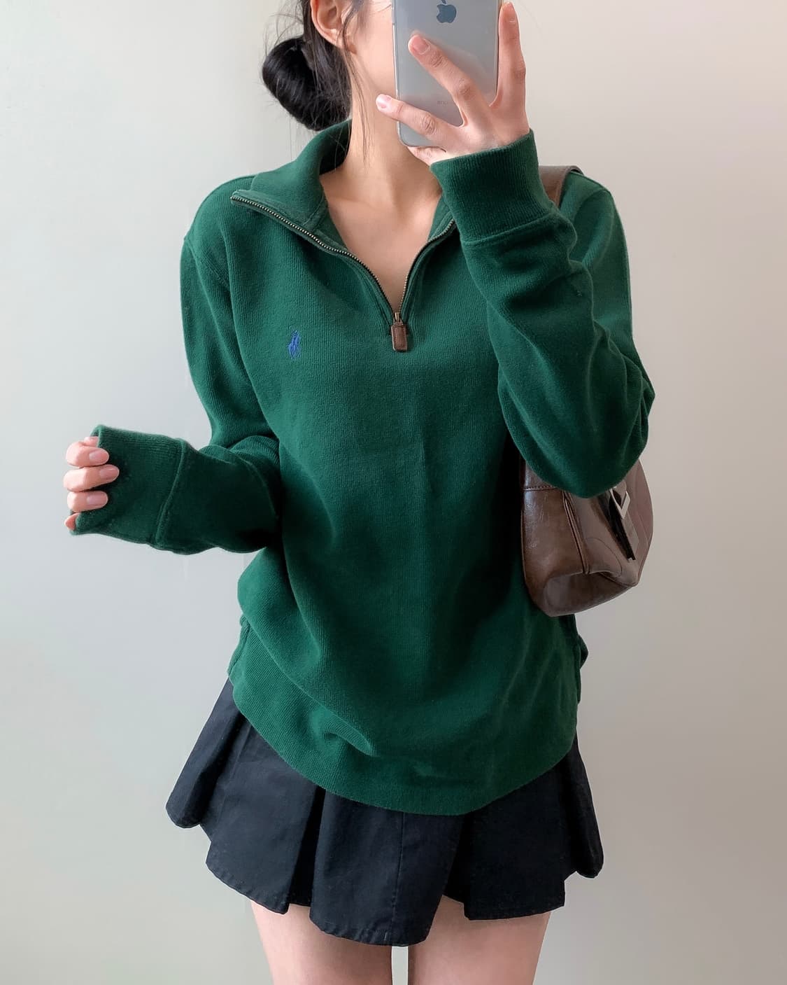 폴로 반집업 니트 상품이미지1