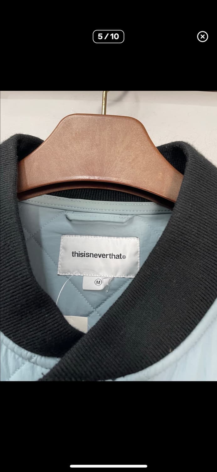 디스이즈네버댓 스카이블루 퀄팅자켓 A3216 상품이미지4