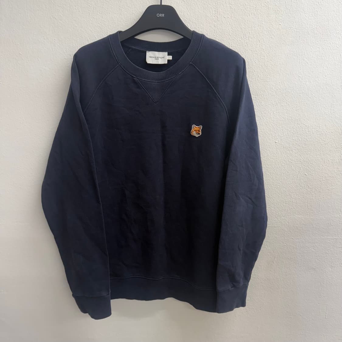 메종키츠네 폭스 헤드 딥네이비 스웨트셔츠 L 상품이미지1