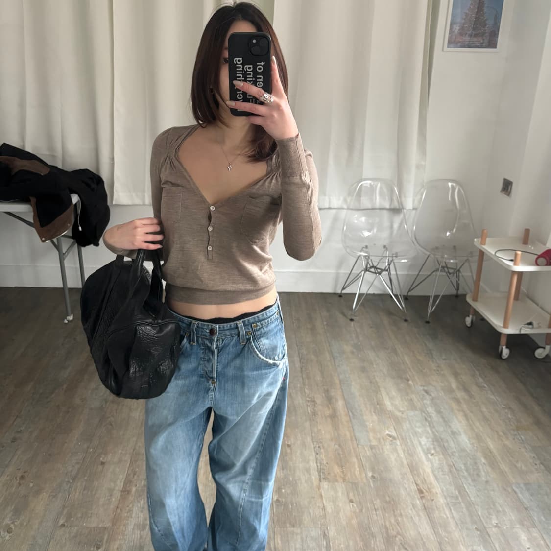 Vanessa Bruno 바네사브루노 크롭 니트 가디건 상품이미지1