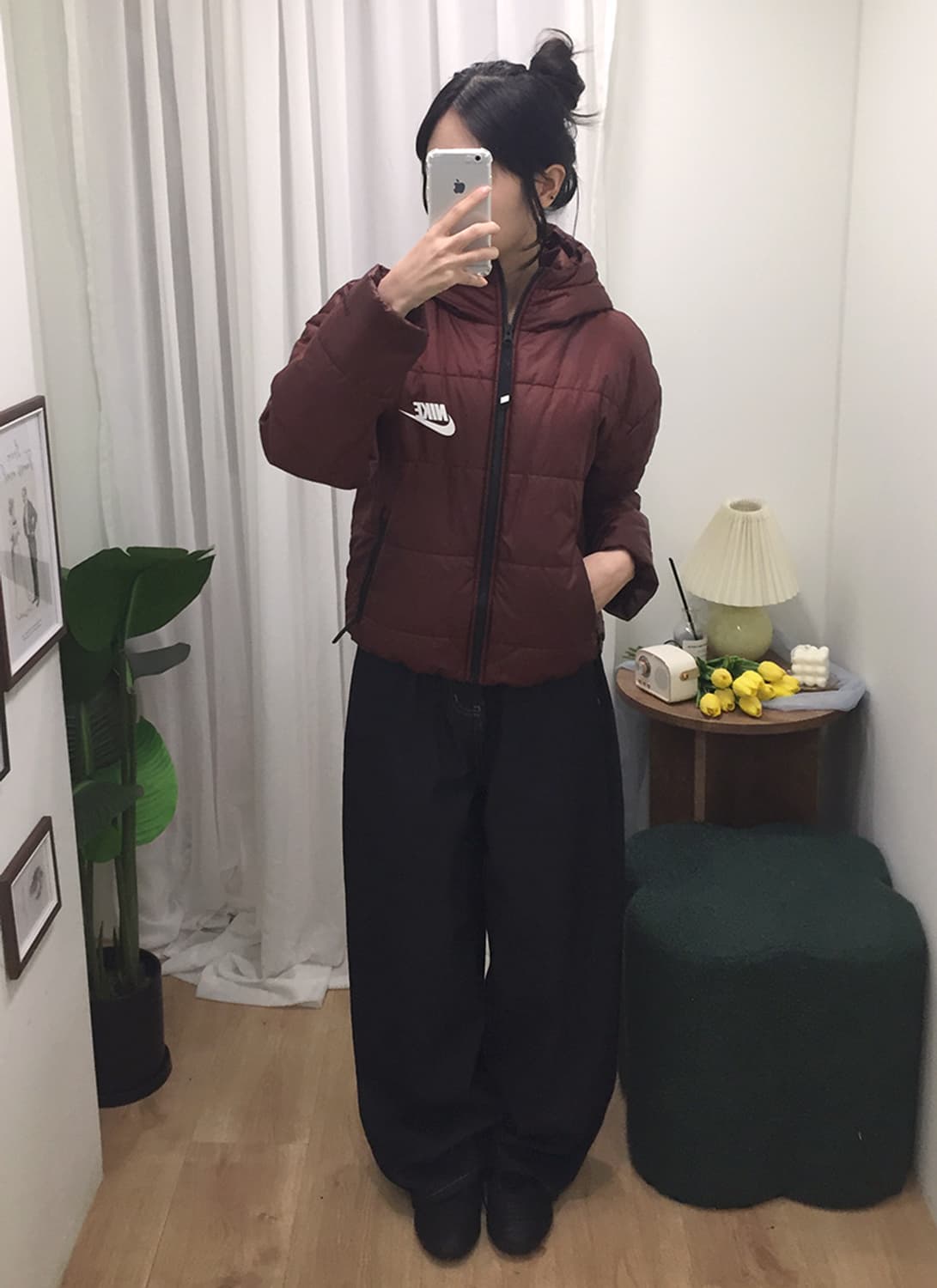 여성 나이키 후드 패딩점퍼 95~100 상품이미지2