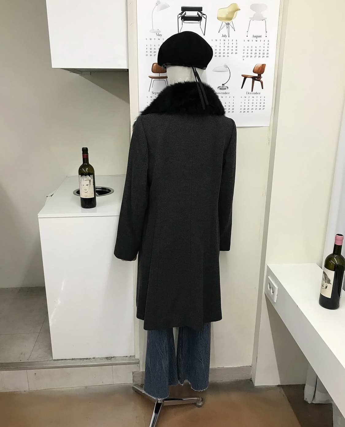 일제 캐시미어 퍼 빅카라 코트 상품이미지9