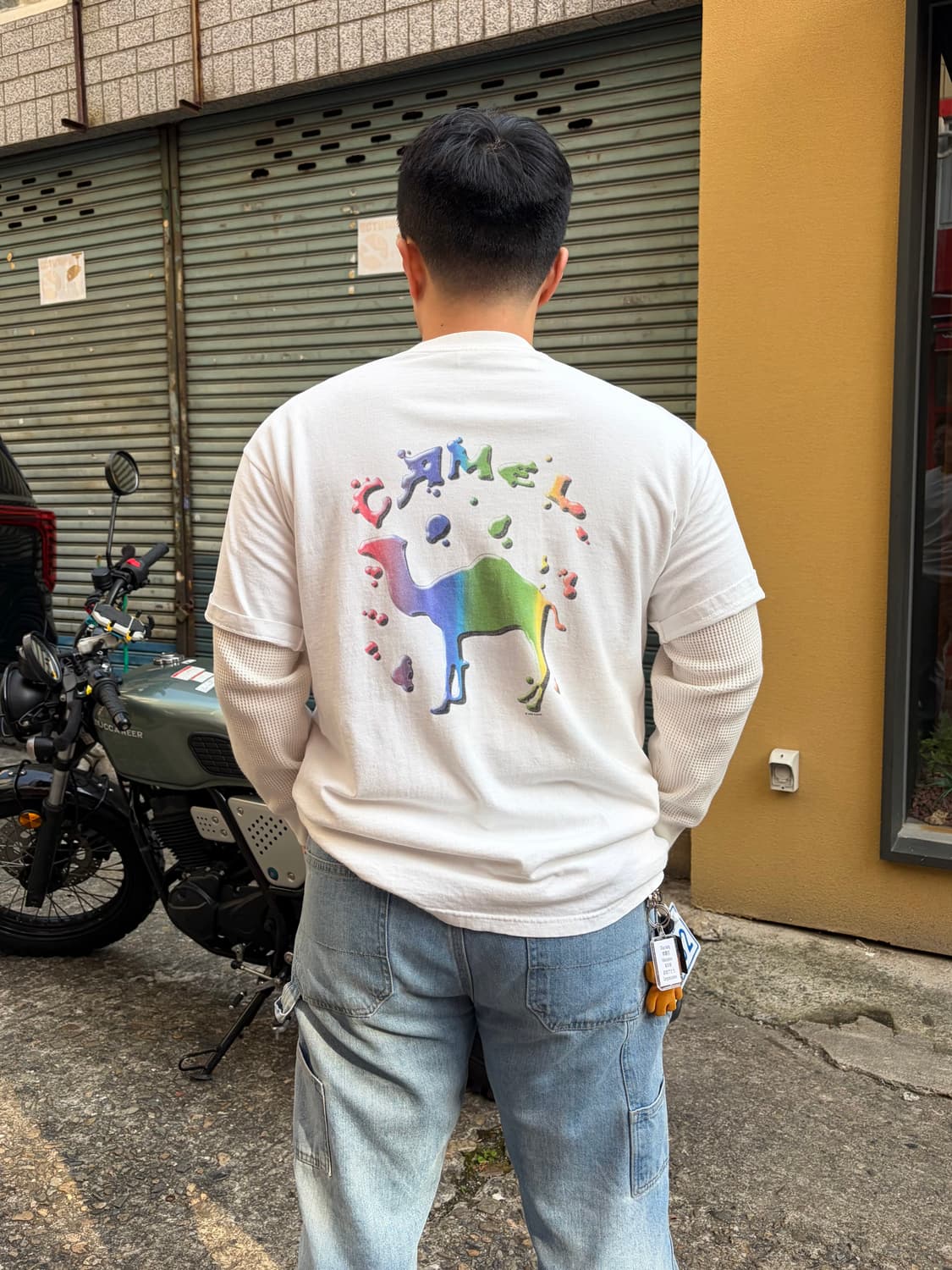 90‘s Camel Cigarettes Rainbow logo T 상품이미지2