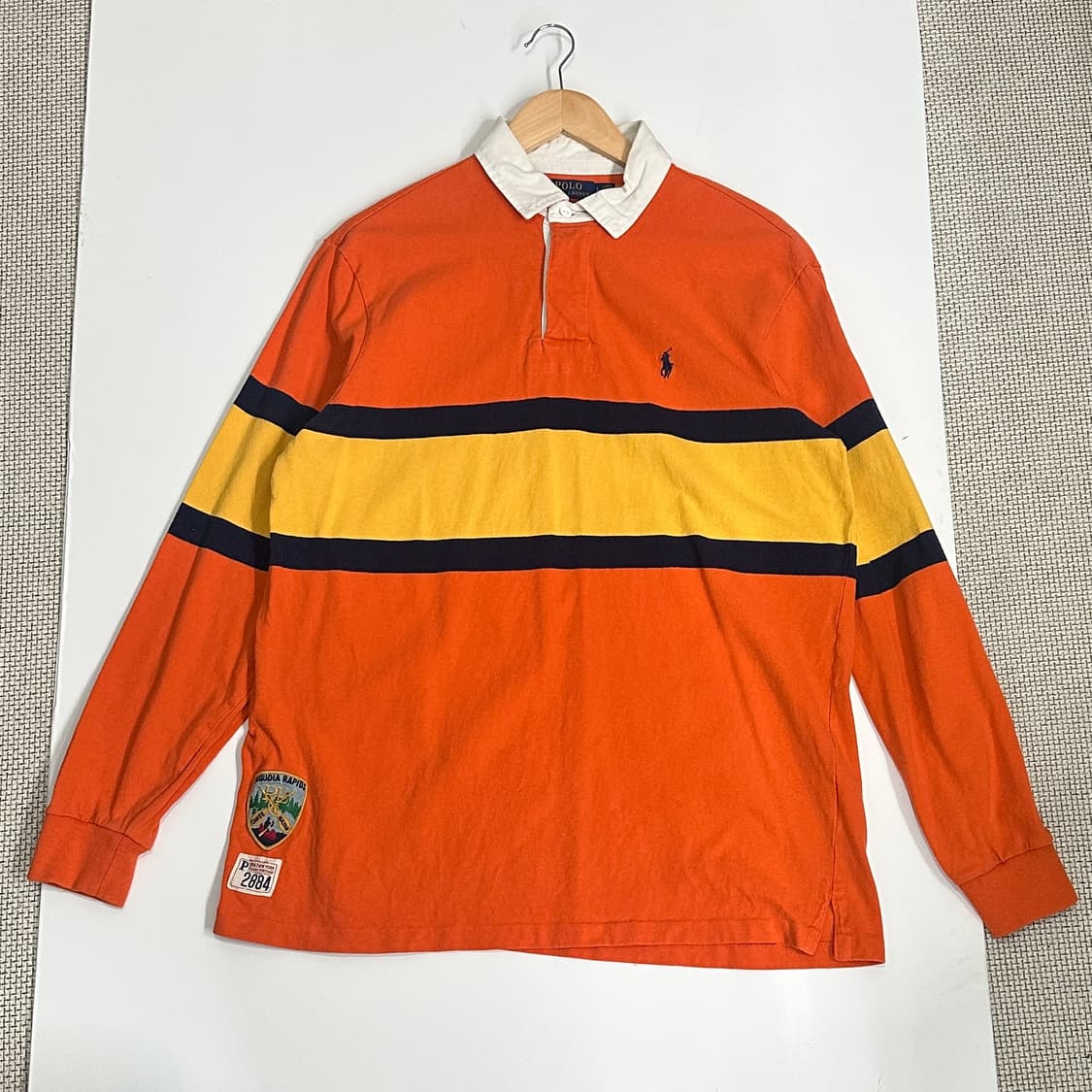 L 폴로 오렌지 럭비티셔츠  상품이미지1