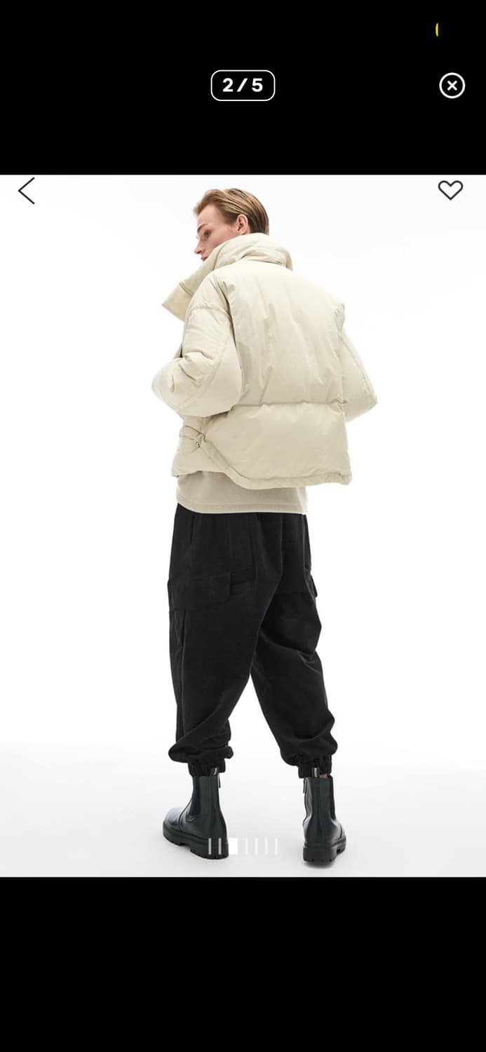 시스템옴므 구스다운 숏패딩 푸파 상품이미지2