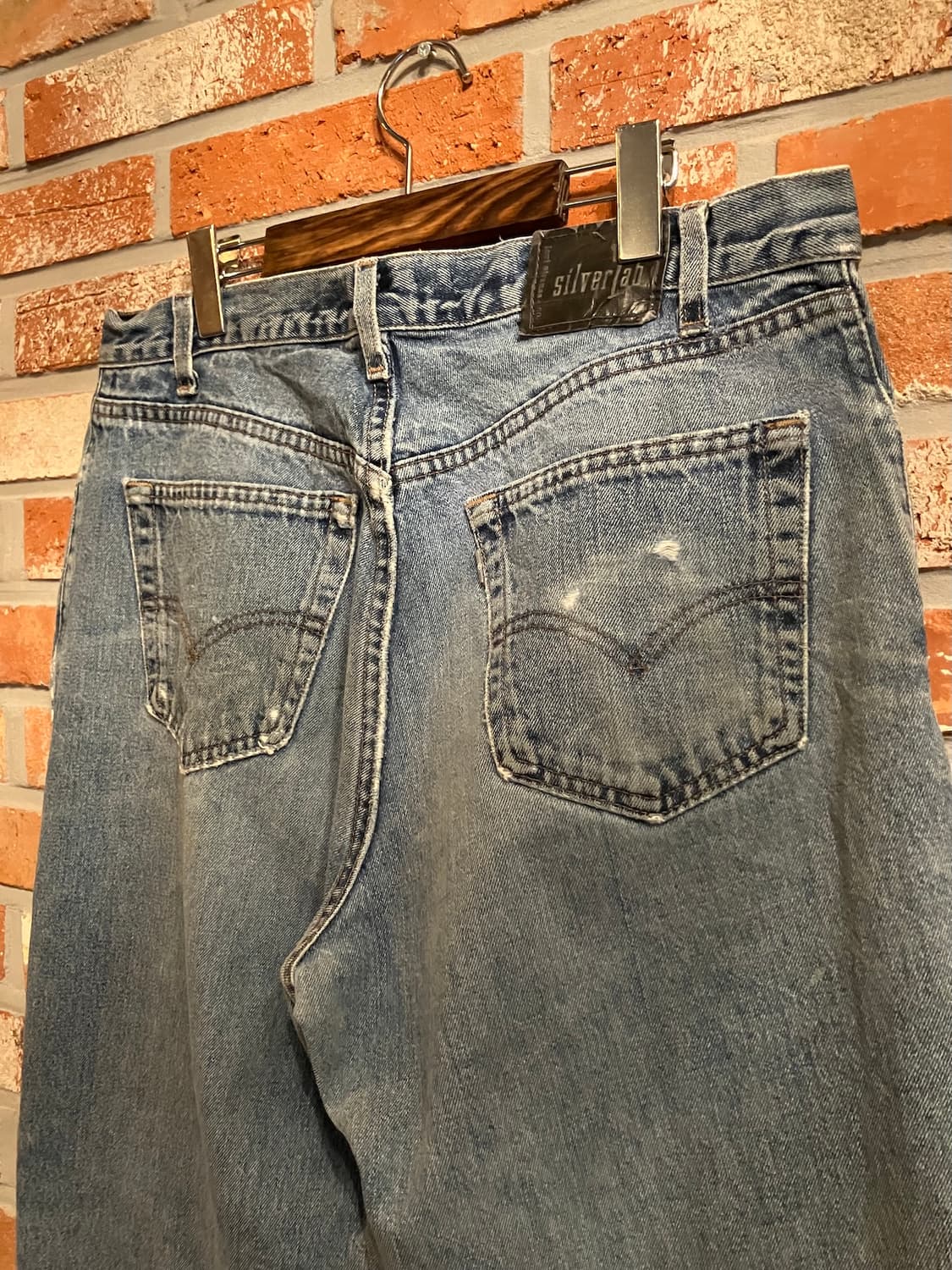 90s USA 빈티지 리바이스 실버탭 루즈핏 데님 팬츠 상품이미지6