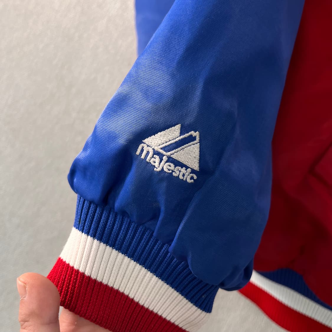 110 90s NBA Sixers 마제스틱 스타디움 자켓  상품이미지6