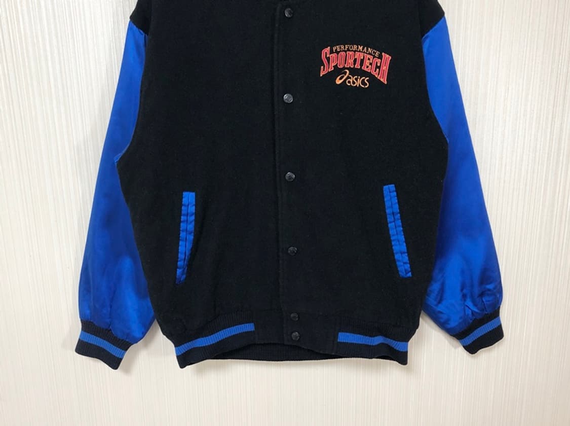 아식스 90's 올드스쿨 퍼포먼스 스포츠테크 울/새틴 바시티자켓 95 상품이미지3