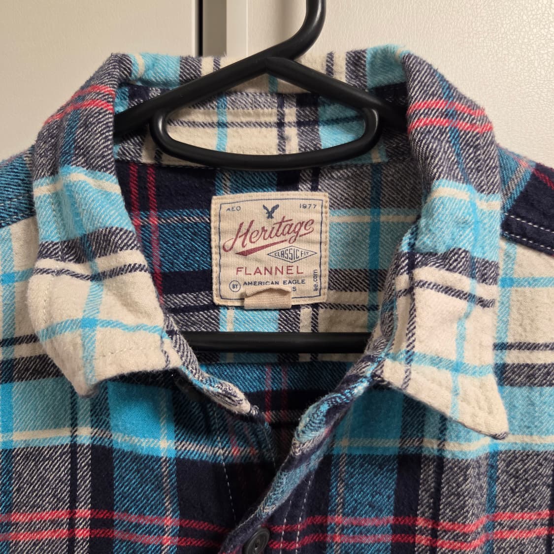 American Eagle 헤리티지 플란넬 체크 셔츠 L(100) 상품이미지3