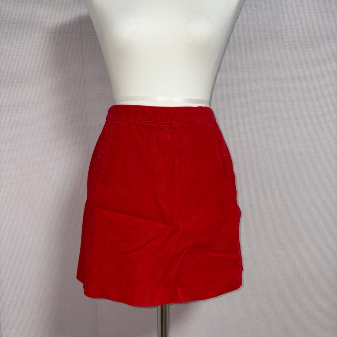 red coduroy skirt 상품이미지2