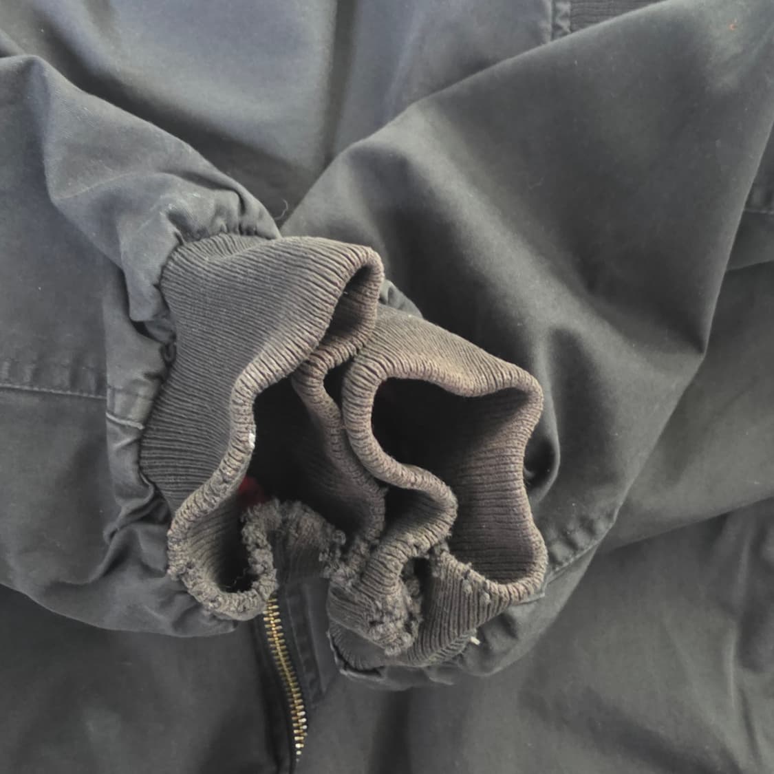 [XL] 90s 빈티지 말보로 리버시블 봄버 자켓 블랙/레드 스테인 상품이미지6