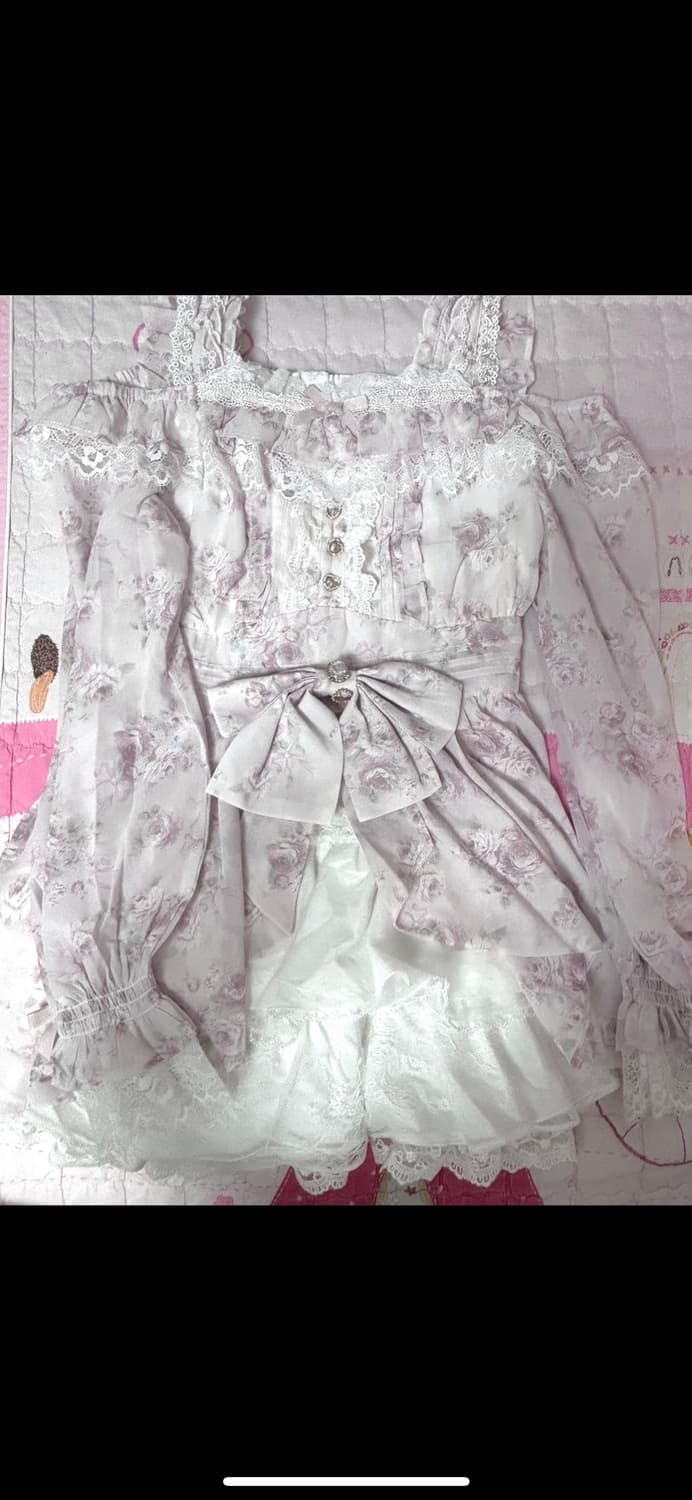 lizlisa 리즈리사 쉬폰 셋업 지뢰계 양산형 히메갸루 상품이미지1