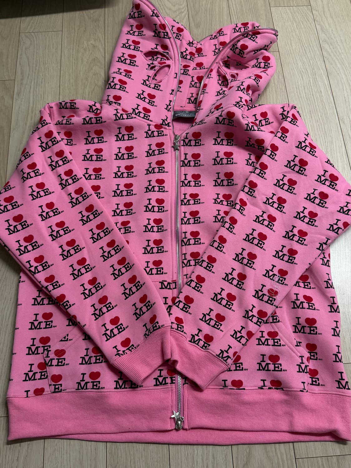 애슐리 윌리엄스 핑크 아이러브미 후드집업 상품이미지2