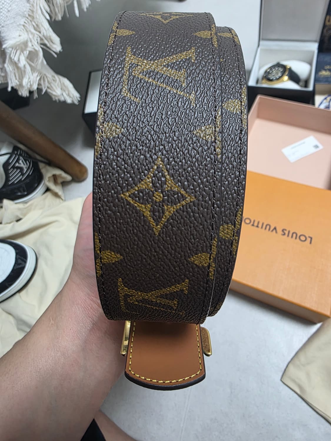 루이비통 양면 모노그램 벨트 새상품급. 상품이미지2