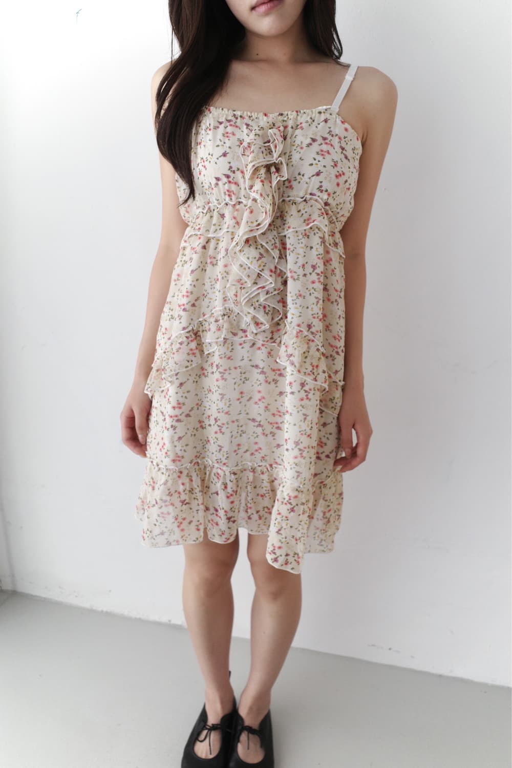 flower frill sleeveless one-piece 상품이미지5