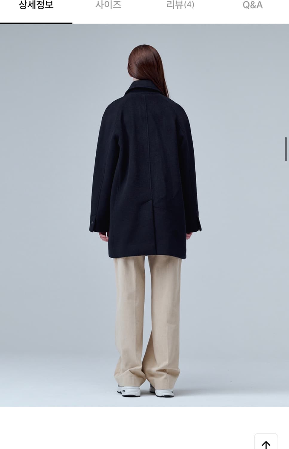 마롭 울 하프코트 네이비 새상품 (348000원) 상품이미지5