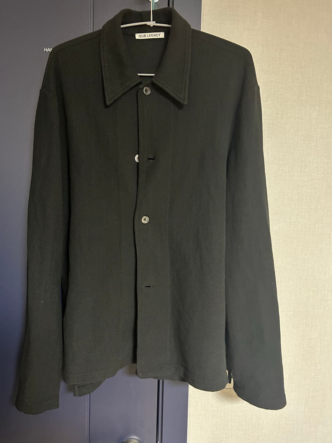 아워레가시 와플 립 리트릿 셔츠 블랙 상품이미지2