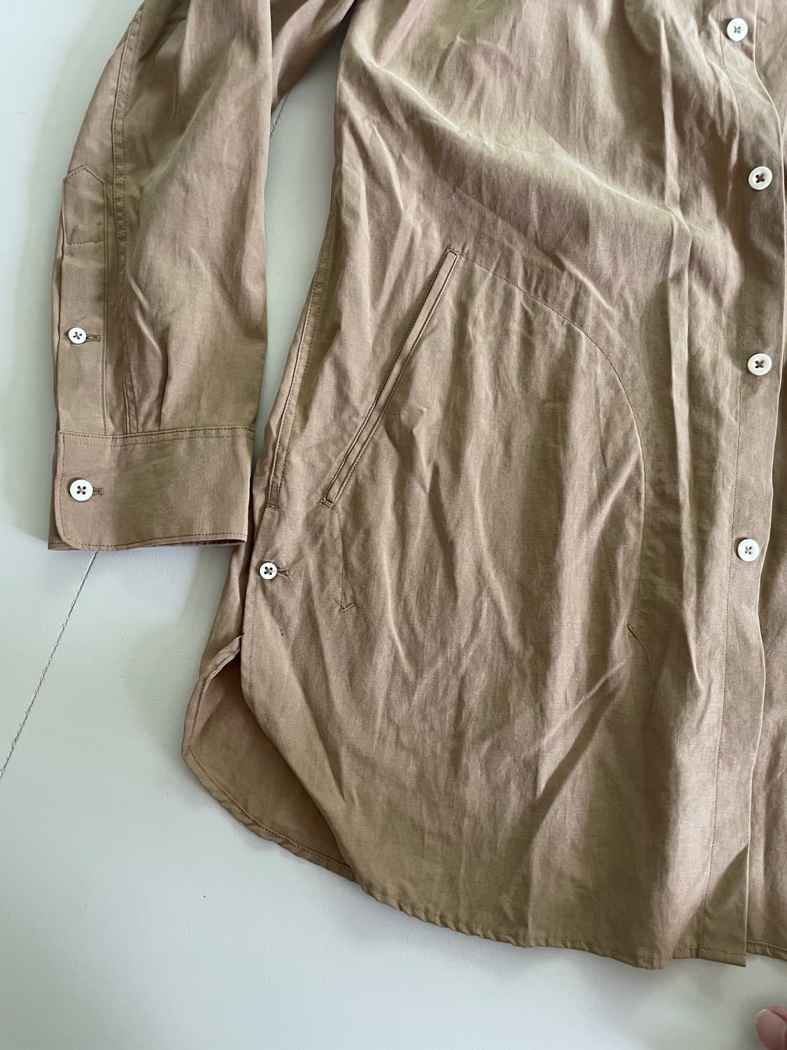 [2] 논네이티브 차이나카라 롱셔츠 상품이미지2