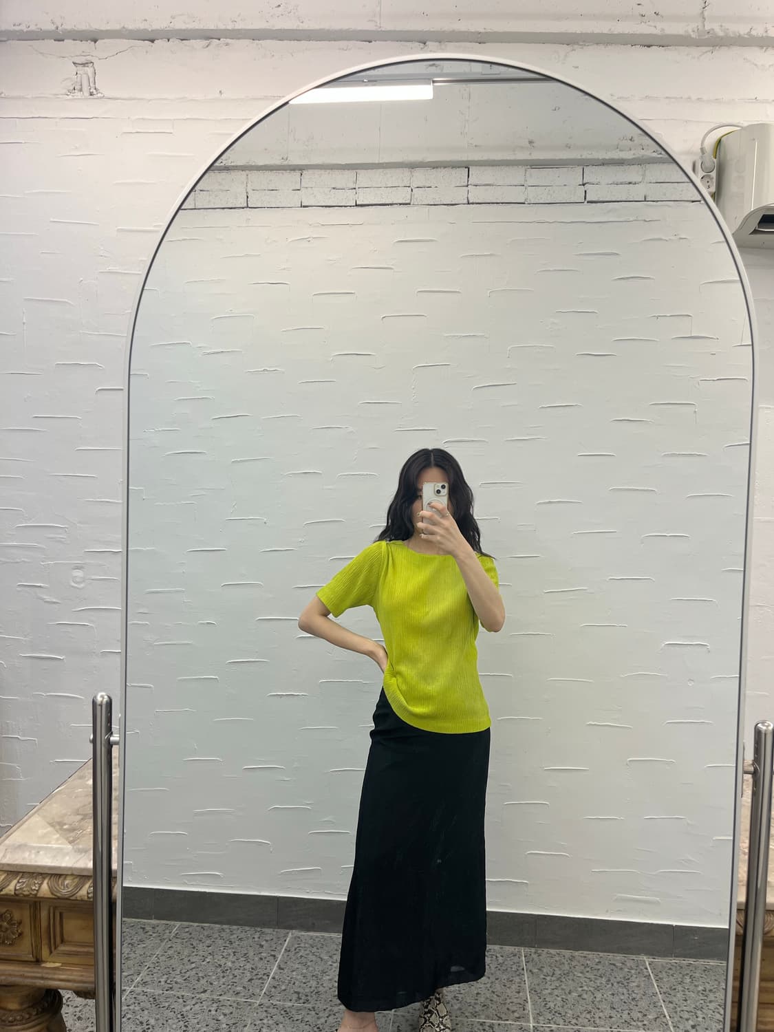 리프 포인트 롱스커트 상품이미지3