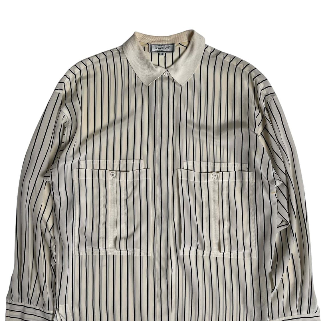 gianni versace 니트 포인트 실크 100셔츠 (italy)   상품이미지2