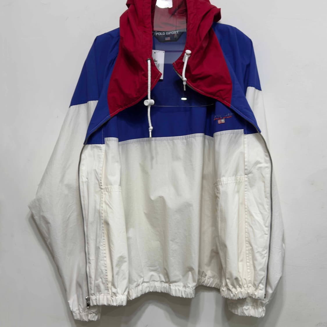 90s 폴로 스포츠 컬러블록 후드 자켓 상품이미지5