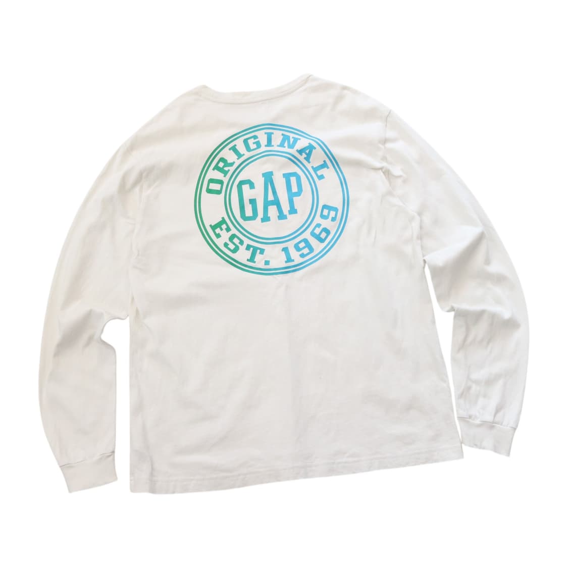 GAP 갭 빈티지 오리지널 EST.1969 그래디언트 로고 롱슬리브 상품이미지1