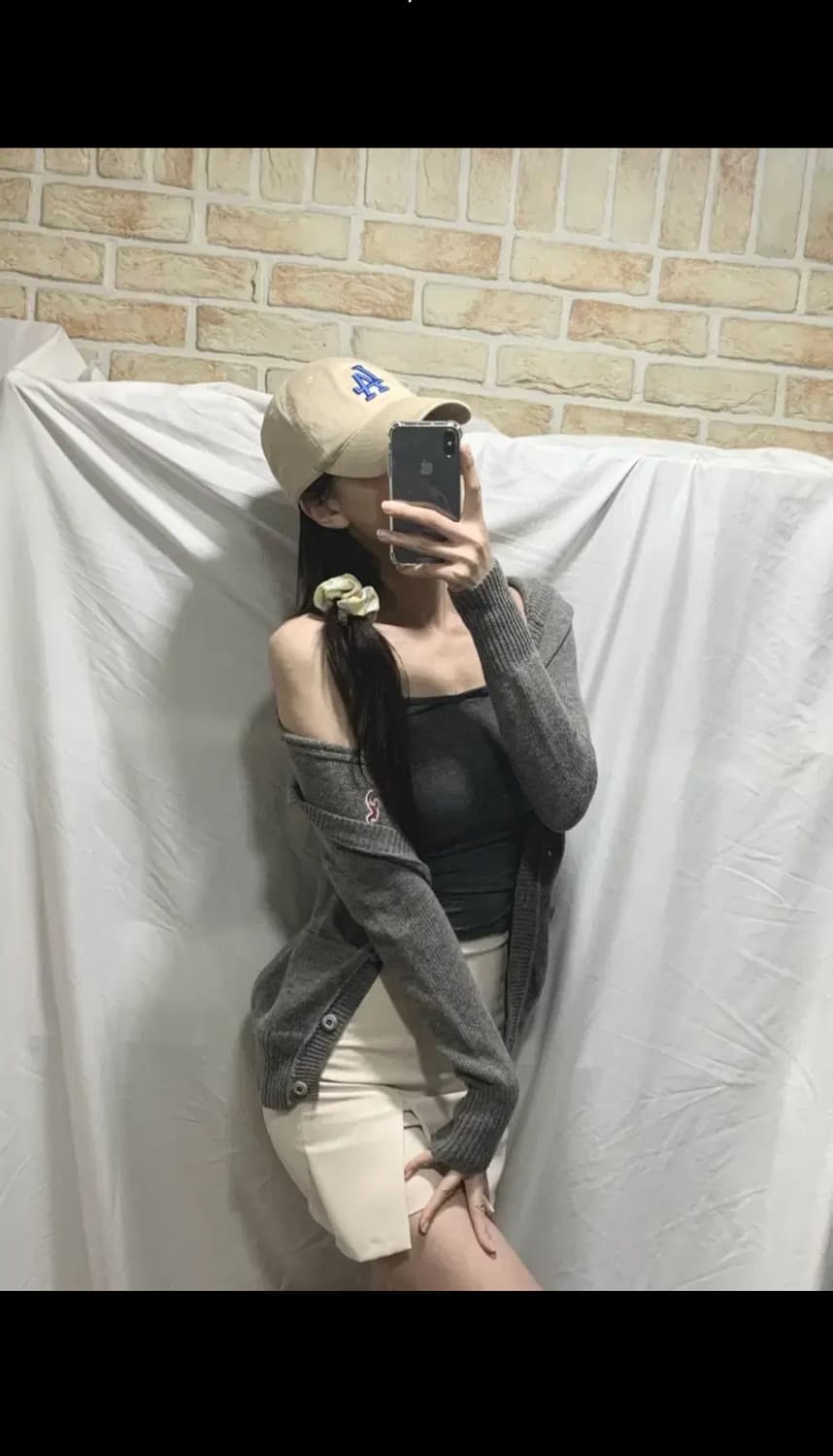 홀리스터 후드가디건 ,M,그레이 상품이미지4