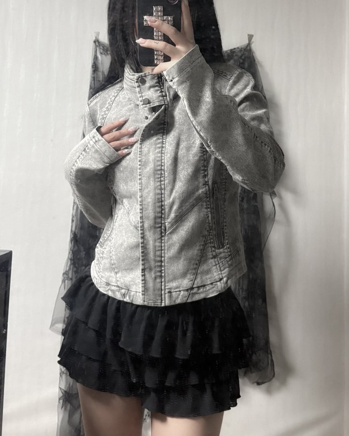 펑크 y2k 바이커 자켓  상품이미지3