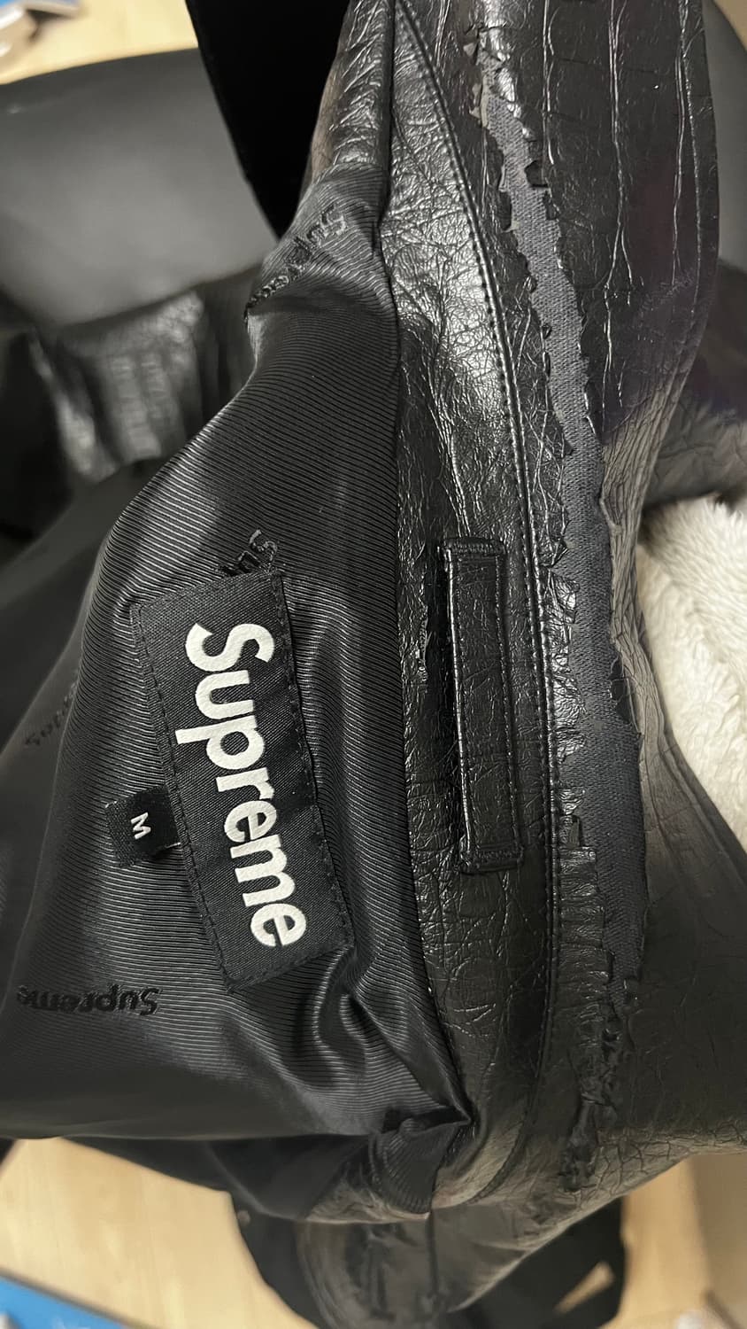 [m]슈프림 크로커다일 레더 카코트 상품이미지2